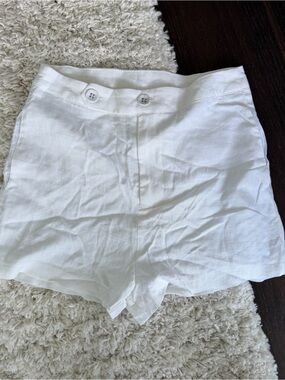Princess Polly High Rise Linen Micro Shorts